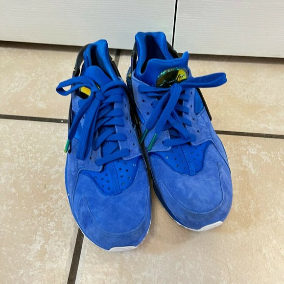 Sold Nike Air HUARACHE RUN PRM QS Men's 9 Undefeated Blue NIPSEY cobalt - Picture 4 of 12